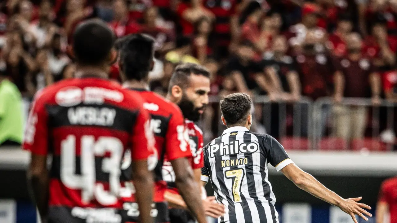 Santos vira sobre o Flamengo em jogo marcado por expulsão de Gerson